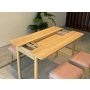 HANAH HOME Trpezarijski set Vina Mini 04 0900 Oak Stone - slika 5