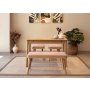 HANAH HOME Trpezarijski set Vina Mini 04 0900 Oak Stone - slika 1