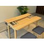 HANAH HOME Trpezarijski set Vina Mini 04 1053 Oak Anthracite - slika 5