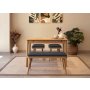 HANAH HOME Trpezarijski set Vina Mini 04 1053 Oak Anthracite - slika 1