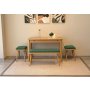 HANAH HOME Trpezarijski set Vina Mini 04 1070 Oak Green - slika 3