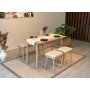 HANAH HOME Trpezarijski set Vina Mini 04 1005 Oak Cream - slika 2