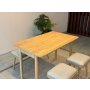 HANAH HOME Trpezarijski set Vina Mini 04 1005 Oak Cream - slika 5