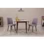 HANAH HOME Trpezarijski sto i stolice Vina 0701 - Walnut Grey - slika 1