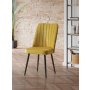 HANAH HOME Set 2 stolice Vega Yellow Black - slika 1