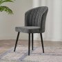 HANAH HOME Set 2 stolice Rubi Anthracite Black - slika 1