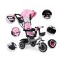 ECO TOYS 2u1 tricikl sa rotirajuim sediçtem i sklopivom tendom Pink, ECOTOYS - slika 2
