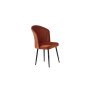 HANAH HOME Set 2 stolice Rubi Orange Black - slika 1