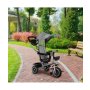 ECO TOYS 2u1 tricikl sa rotirajuim sediçtem i sklopivom tendom Gray, ECOTOYS - slika 2