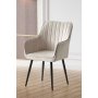 HANAH HOME Stolica Nova Cream Black - slika 1