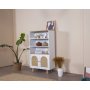 HANAH HOME Polica za knjige Bohem White Oak - slika 2