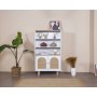 HANAH HOME Polica za knjige Bohem White Oak - slika 1