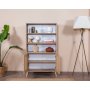 HANAH HOME Polica za knjige Goose White Oak v2 - slika 5