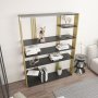 HANAH HOME Polica za knjige Jenny Anthracite Gold - slika 2