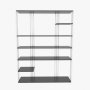 HANAH HOME Polica za knjige Jenny Anthracite White - slika 5