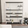 HANAH HOME Polica za knjige Jenny Anthracite White - slika 1