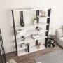 HANAH HOME Polica za knjige Jenny White Black - slika 2