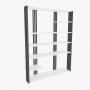 HANAH HOME Polica za knjige Jenny White Black - slika 4