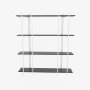 HANAH HOME Polica za knjige Moss Marblee White - slika 5
