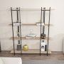 HANAH HOME Polica za knjige Moss Oak Black - slika 2