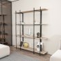 HANAH HOME Polica za knjige Moss Oak Black - slika 3
