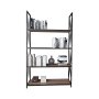 HANAH HOME Polica za knjige Xena Walnut Black - slika 3