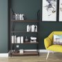 HANAH HOME Polica za knjige Xena Walnut Black - slika 1