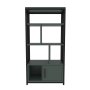 HANAH HOME Polica za knjige Valero Black Green - slika 4