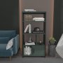 HANAH HOME Polica za knjige Valero Black Green - slika 1