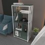 HANAH HOME Polica za knjige Valero Green White - slika 2