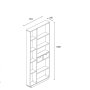 HANAH HOME Polica za knjige Luma White - slika 5