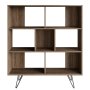HANAH HOME Polica za knjige Mistico Walnut - slika 4