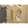 HANAH HOME Polica za knjige Otranto Sapphire Oak Antracite - slika 3