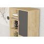 HANAH HOME Polica za knjige Otranto Sapphire Oak Antracite - slika 4