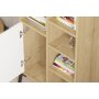 HANAH HOME Polica za knjige Otranto Sapphire Oak White - slika 3