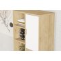 HANAH HOME Polica za knjige Otranto Sapphire Oak White - slika 4
