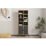 HANAH HOME Polica za knjige Lido Sapphire Oak Antracite - slika 2