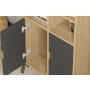 HANAH HOME Polica za knjige Lido Sapphire Oak Antracite - slika 3