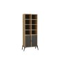 HANAH HOME Polica za knjige Lido Sapphire Oak Antracite - slika 5