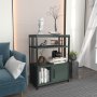 HANAH HOME Polica za knjige Letos Green Black - slika 3