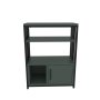 HANAH HOME Polica za knjige Letos Green Black - slika 4