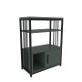 HANAH HOME Polica za knjige Letos Green Black - slika 5