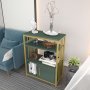 HANAH HOME Polica za knjige Letos Green Gold - slika 2