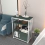HANAH HOME Polica za knjige Letos Green White - slika 2