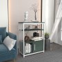 HANAH HOME Polica za knjige Letos Green White - slika 3