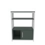 HANAH HOME Polica za knjige Letos Green White - slika 5