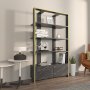 HANAH HOME Polica za knjige Elena Black Marble - slika 2