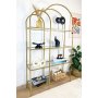 HANAH HOME Polica za knjige Twin Gold Transparent - slika 2