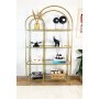 HANAH HOME Polica za knjige Twin Gold Transparent - slika 1