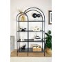 HANAH HOME Polica za knjige Twin Black Fume - slika 1